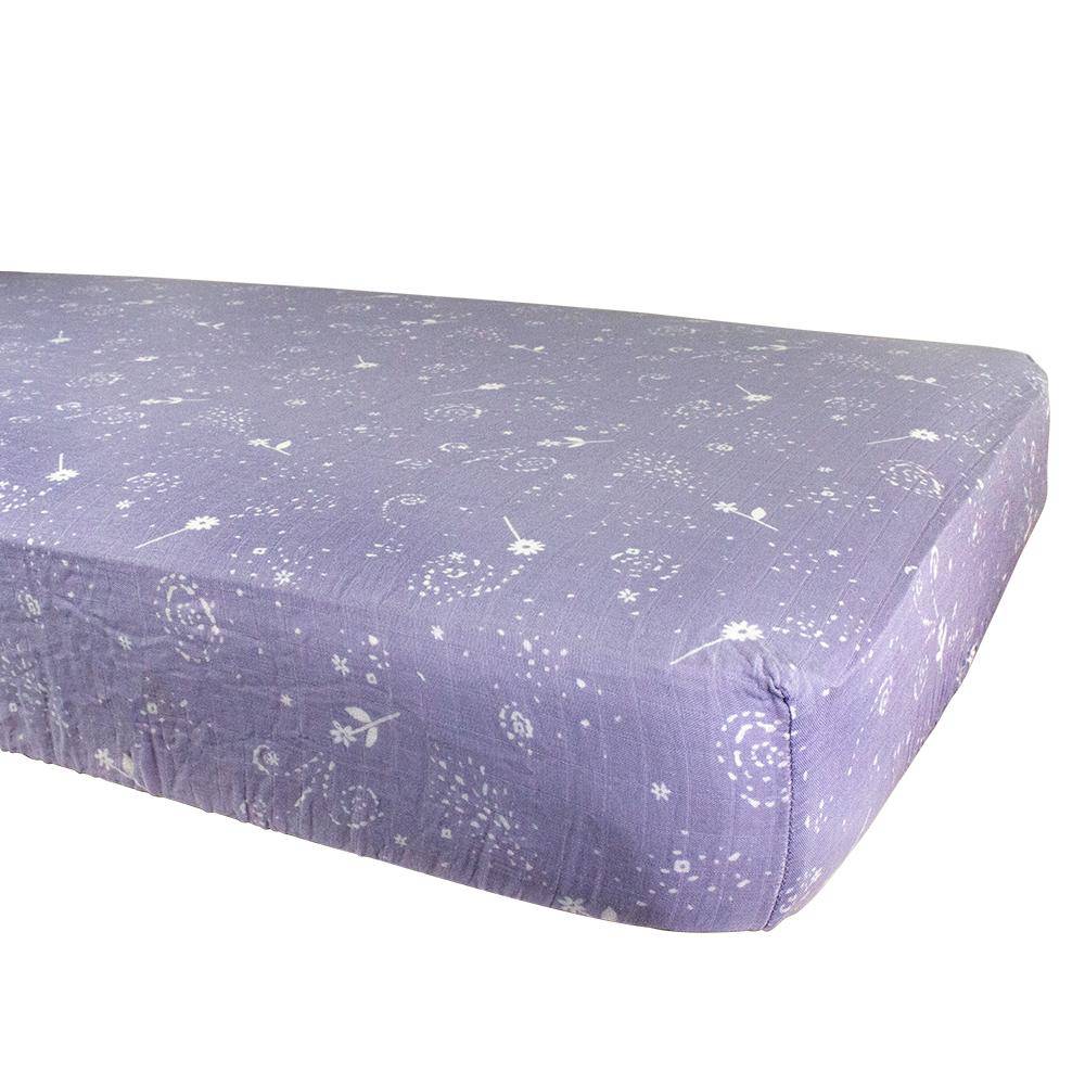 Fairy Dust Oh-So-Soft Muslin Crib Sheet - Crib Sheet - Bebe au Lait