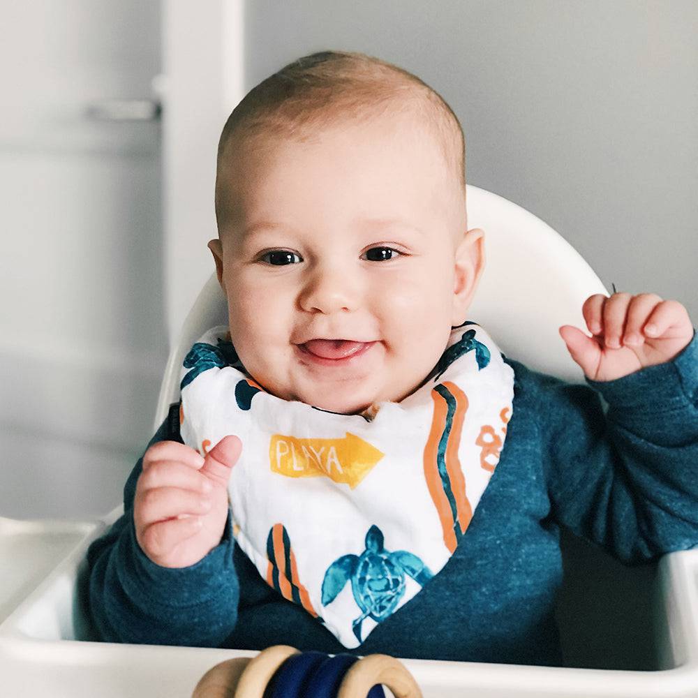 Demonio Enjuiciar lente Surf Oh So Soft Muslin Bandana Bib | Bebe au Lait