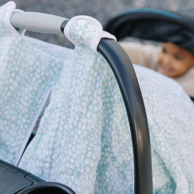 Keep your little ones safe and comfortable while you're on the go with our shopping cart covers, carseat covers and more