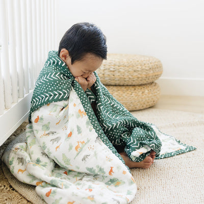 Gifts for the toddler in your life including our super snuggle blankets and bibs.