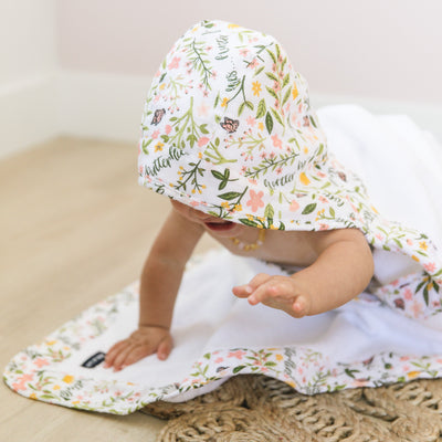 Flutterby Baby Hooded Towel - Bebe au Lait