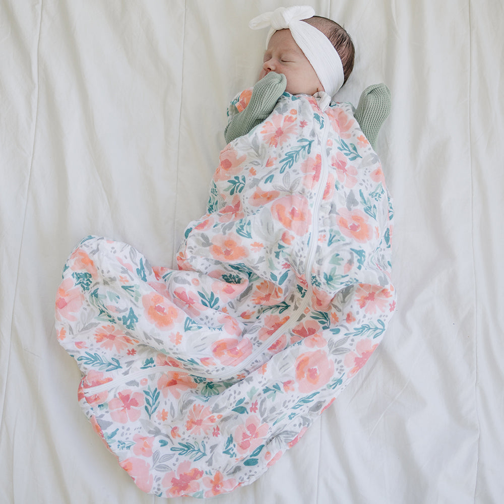 Floret Classic Muslin Bedtime Sleeper - Bebe au Lait