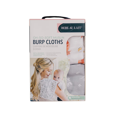 Fox Tales + Prairie Oh So Soft Muslin Burp Cloths Set - Bebe au Lait