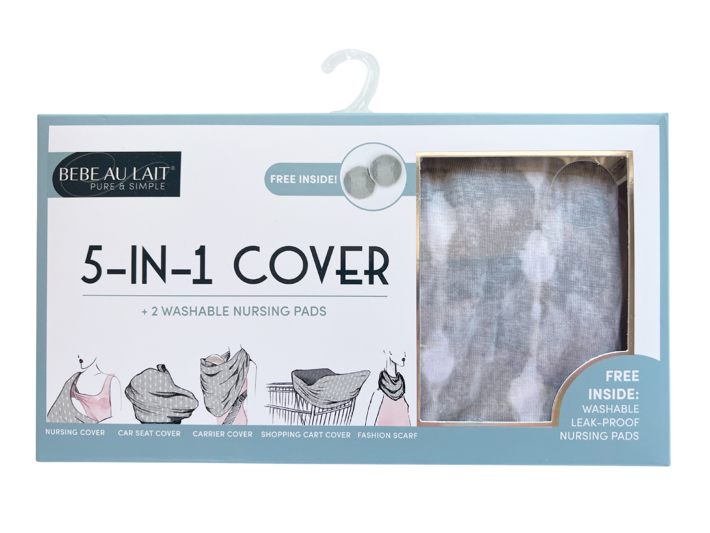 Shibori 5-in-1 Multi-Use Nursing Cover - Bebe au Lait