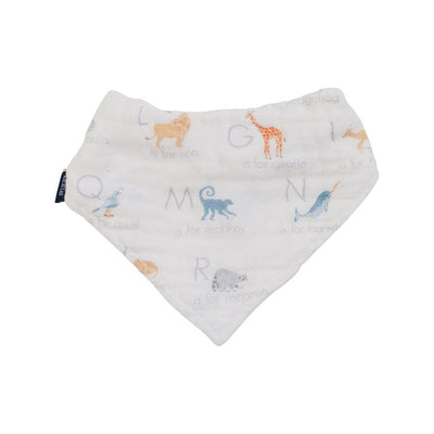 Animal Alphabet Muslin Bandana Bib - Bib - Bebe au Lait