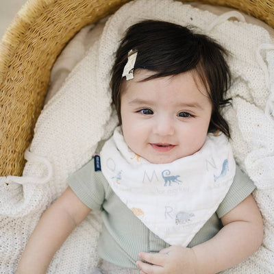 Animal Alphabet Muslin Bandana Bib - Bib - Bebe au Lait