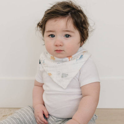 Animal Alphabet Muslin Bandana Bib - Bib - Bebe au Lait