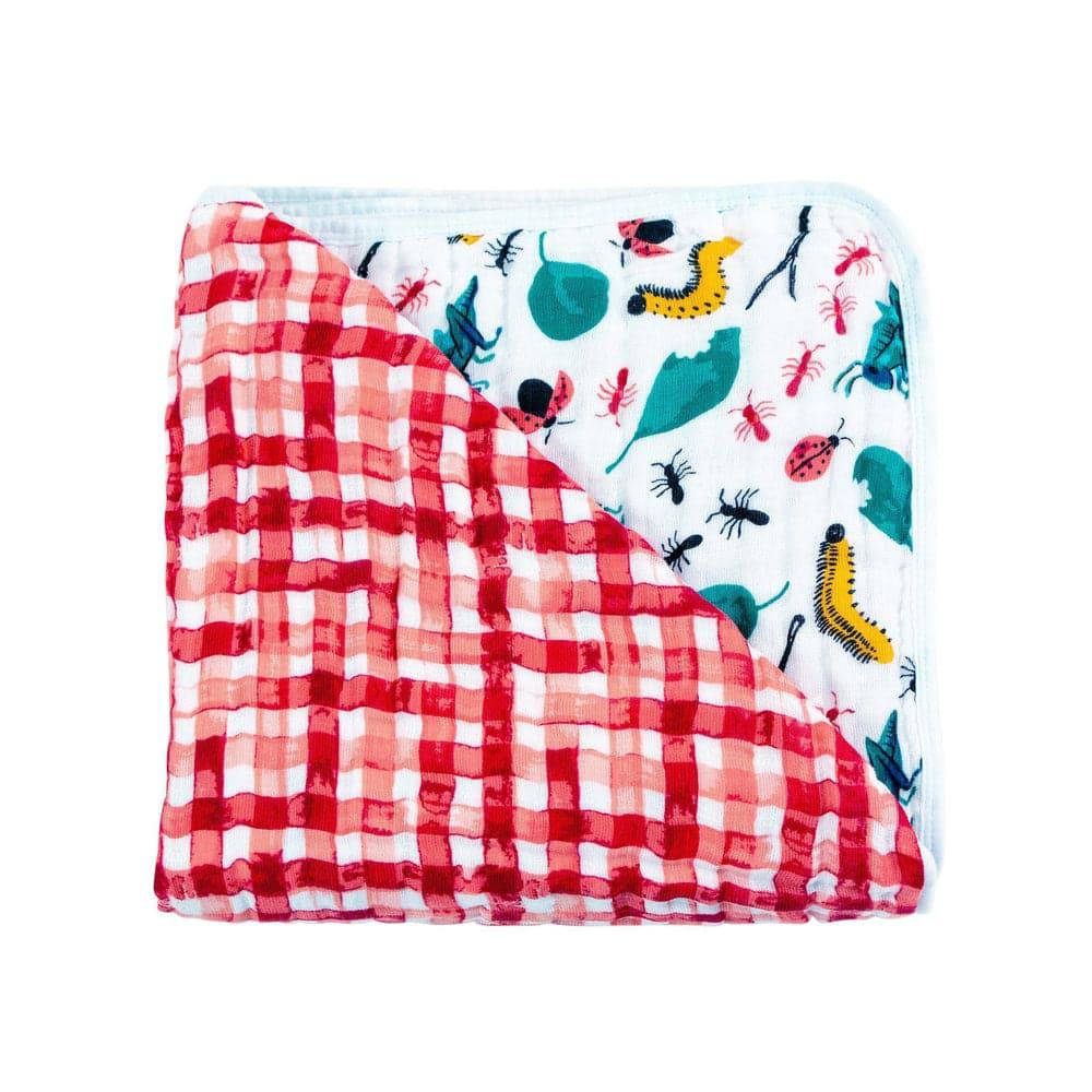 Bugs + Picnic Snuggle Blanket - Snuggle Blanket - Bebe au Lait