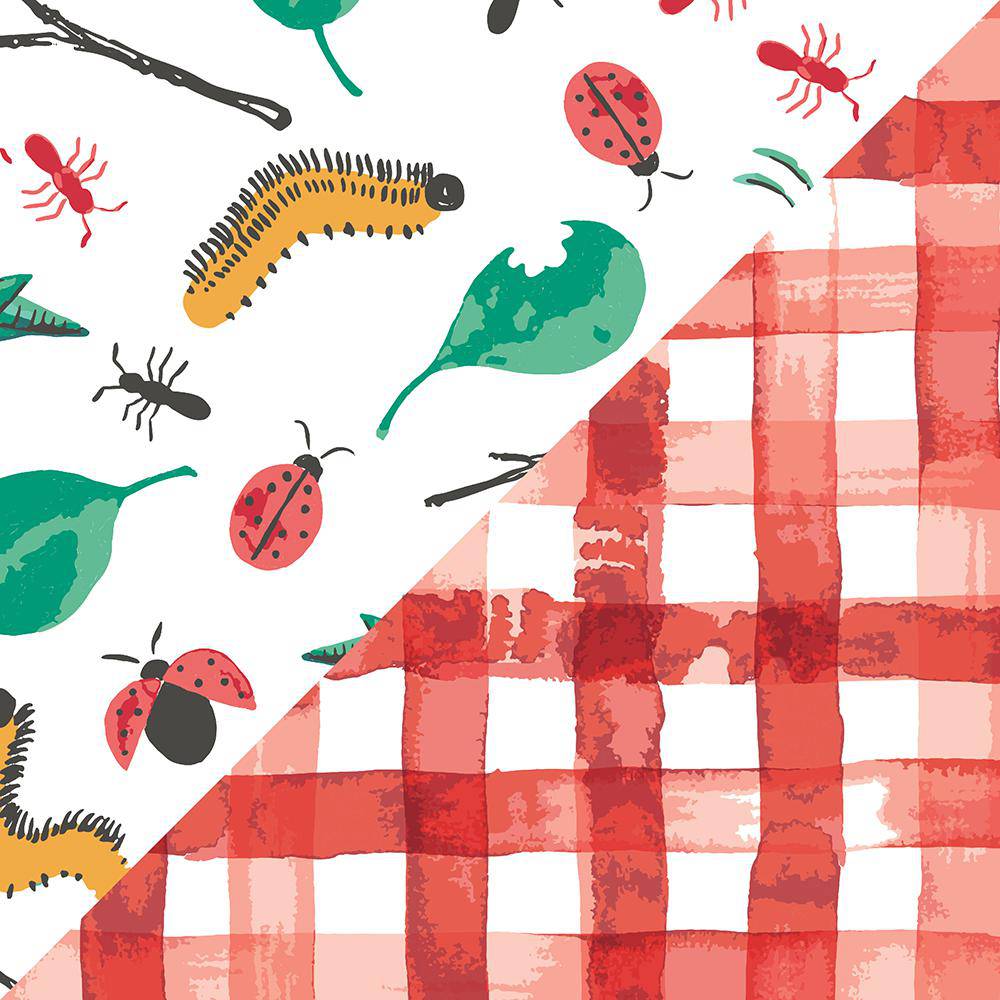 Bugs + Picnic Snuggle Blanket - Snuggle Blanket - Bebe au Lait