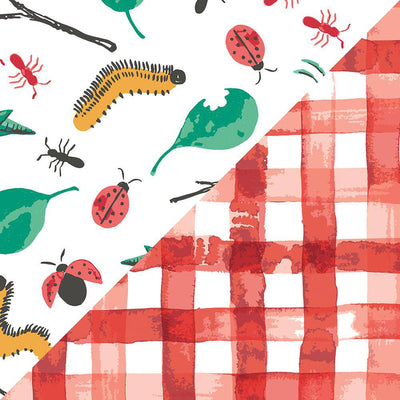 Bugs + Picnic Snuggle Blanket - Snuggle Blanket - Bebe au Lait