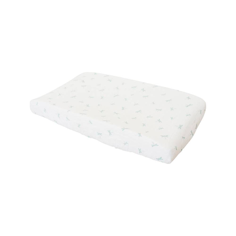 Dragonfly Oh-So-Soft Muslin Changing Pad Cover - Changing Pad Cover - Bebe au Lait
