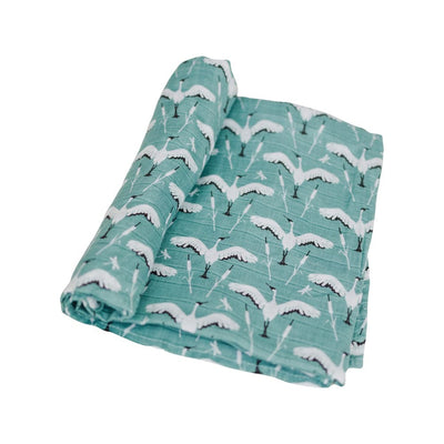 Crane Oh-So-Soft Muslin Swaddle Single Blanket - Swaddle Blanket - Bebe au Lait