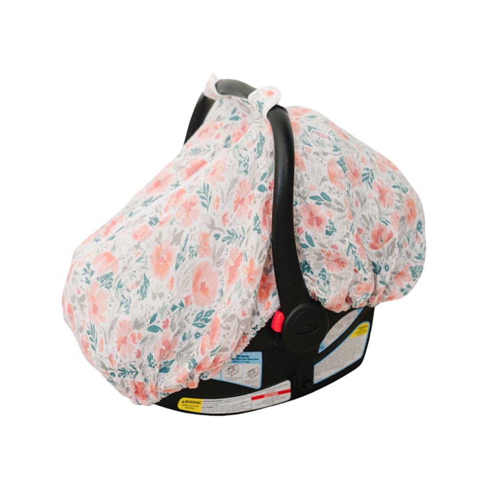 Floret Classic Muslin Car Seat Cover - Car Seat Cover - Bebe au Lait