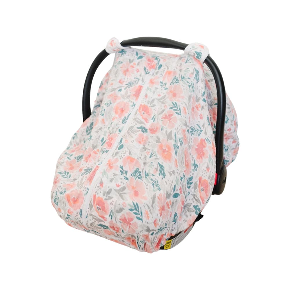 Floret Classic Muslin Car Seat Cover - Car Seat Cover - Bebe au Lait