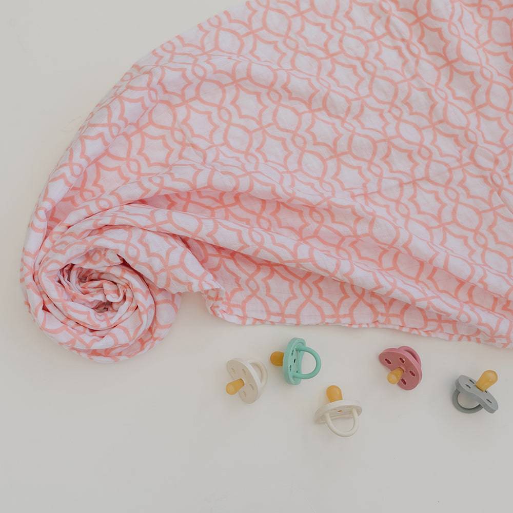 Floret + Trellis Classic Muslin Swaddle Blanket Set - Swaddle Blanket - Bebe au Lait