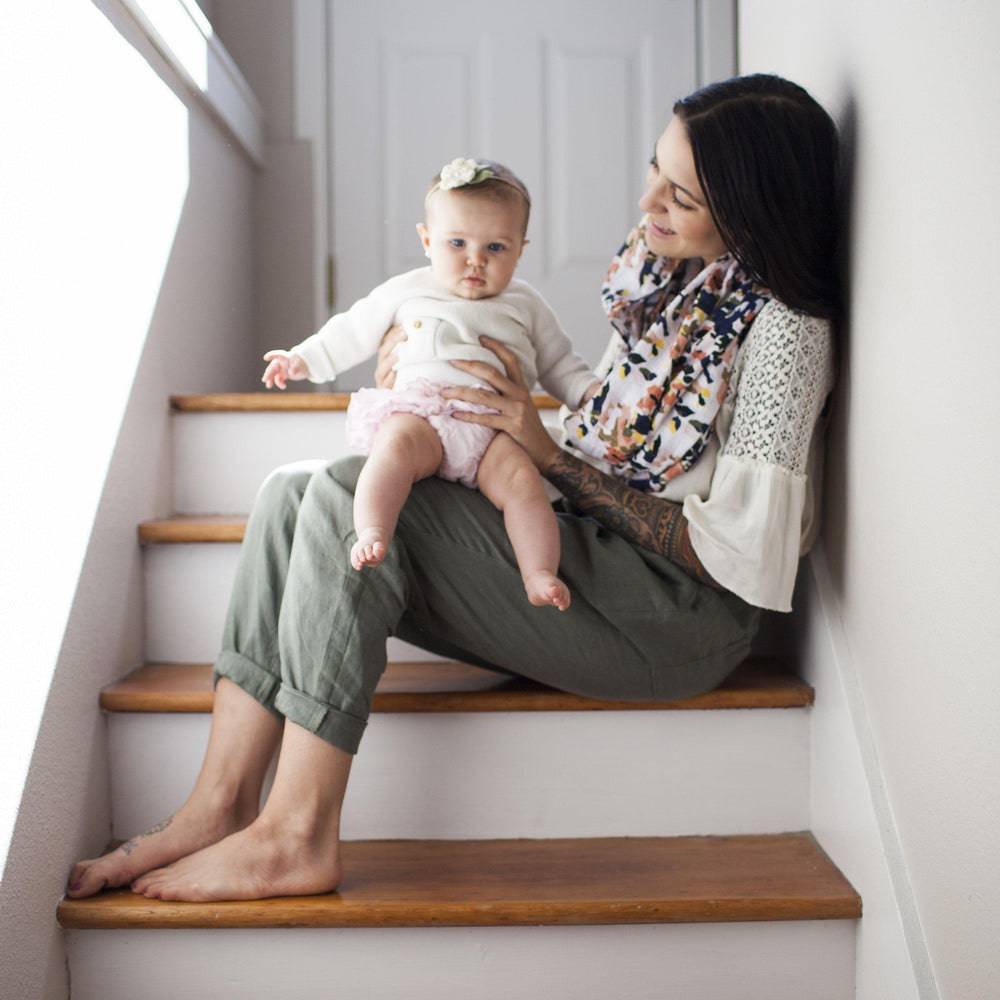 Indigo Muslin Nursing Scarf - Nursing Scarf - Bebe au Lait