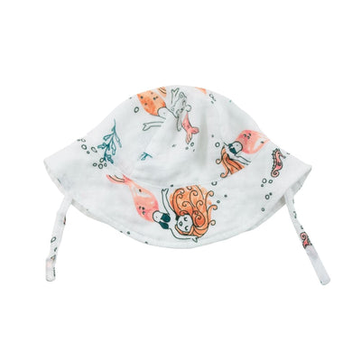 Mermaids Oh-So-Soft Muslin Sun Hat - Sun Hat - Bebe au Lait