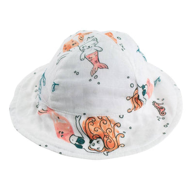Mermaids Oh-So-Soft Muslin Sun Hat - Sun Hat - Bebe au Lait