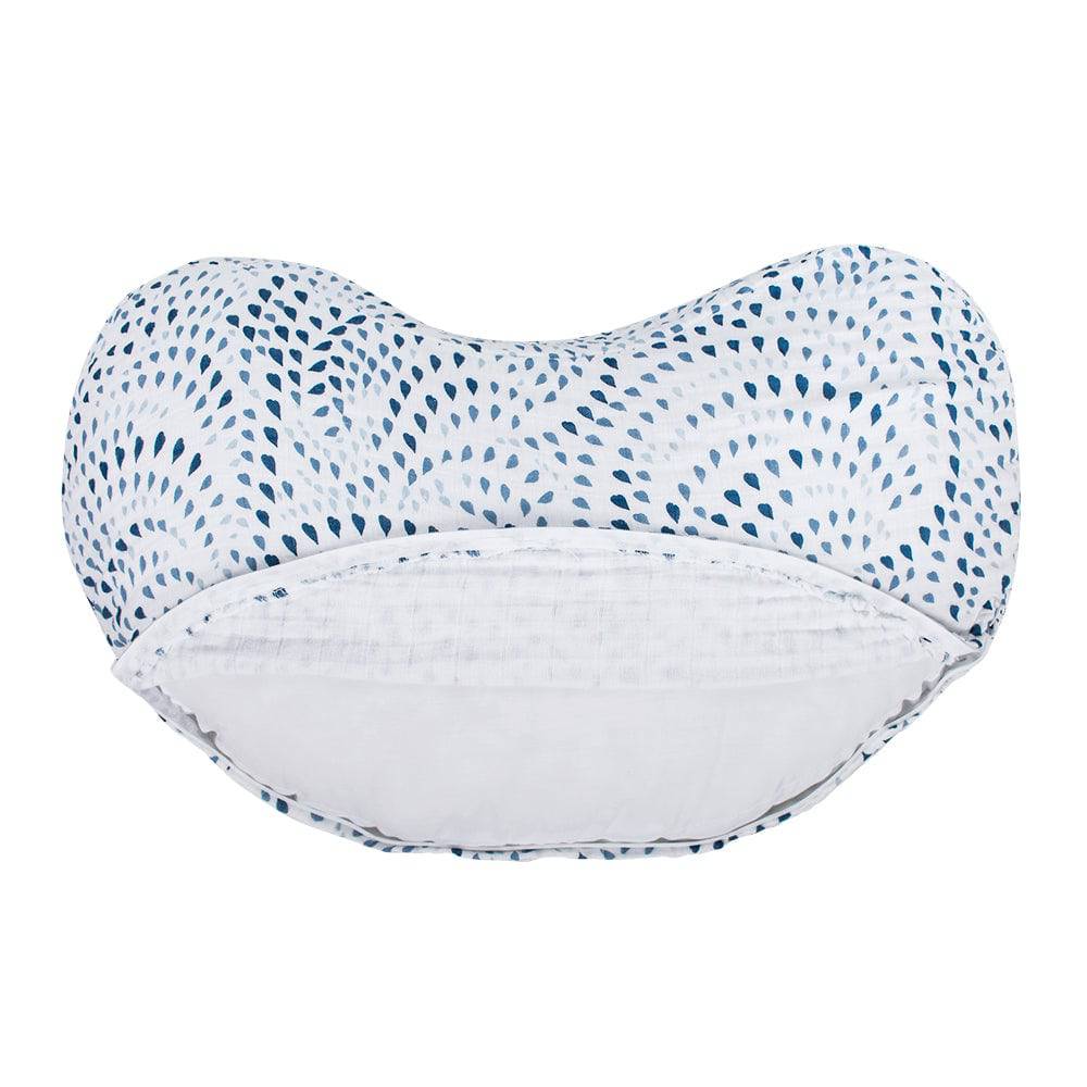 Serenity Classic Muslin Nursing Pillow Slipcover - Nursing Pillow Slipcover - Bebe au Lait