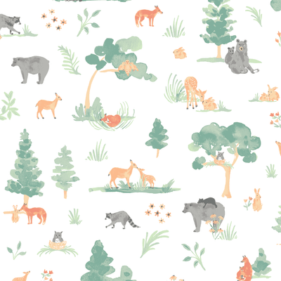 Forest Friends Changing Pad Cover - Changing Pad Cover - Bebe au Lait