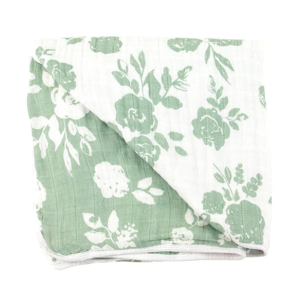 Vintage Floral + Modern Floral Snuggle Blanket - Snuggle Blanket - Bebe au Lait