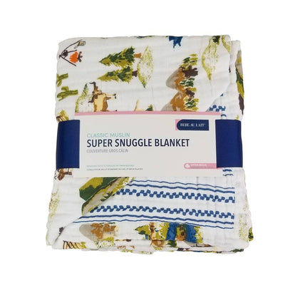 Wyoming + Western Stripe Classic Muslin Super Snuggle Blanket - Super Snuggle Blanket - Bebe au Lait