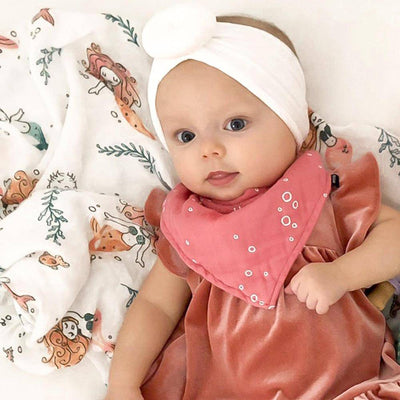 Bubbles Oh-So-Soft Muslin Bandana Bib - Bib - Bebe au Lait