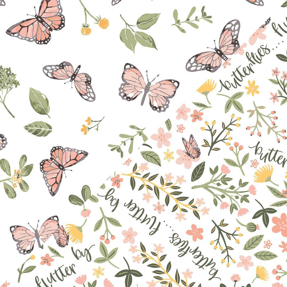 Butterfly + Flutterby Oh-So-Soft Muslin Snuggle Blanket - Snuggle Blanket - Bebe au Lait