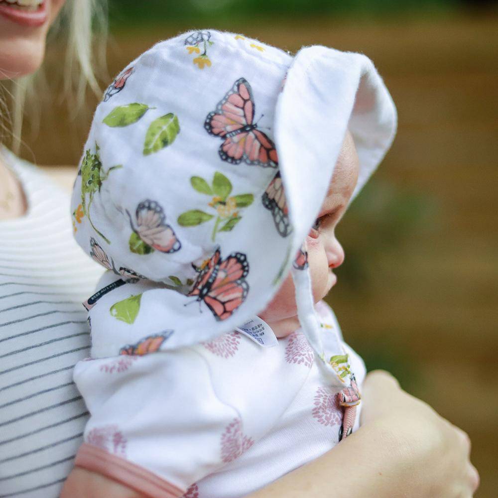 Butterfly Oh-So-Soft Muslin Sun Hat - Sun Hat - Bebe au Lait