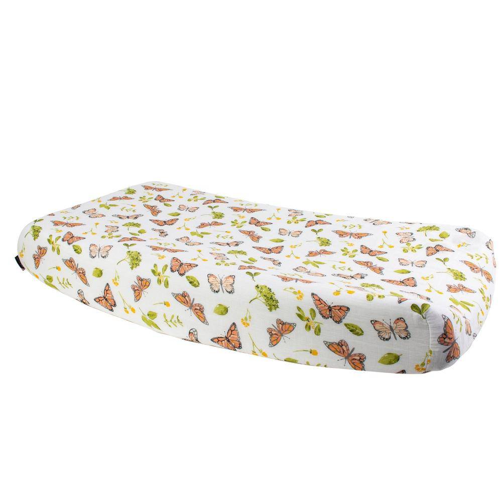 Butterfly Oh-So-Soft Muslin Changing Pad Cover - Changing Pad Cover - Bebe au Lait