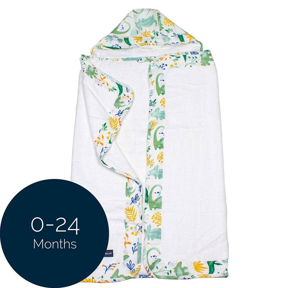 Dino Roar Baby Hooded Towel - Hooded Towel - Bebe au Lait