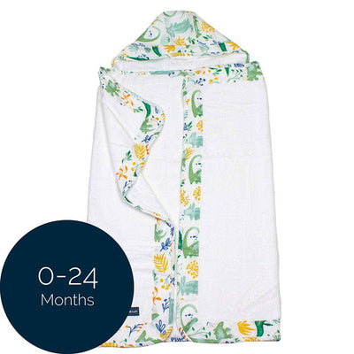 Dino Roar Baby Hooded Towel - Hooded Towel - Bebe au Lait