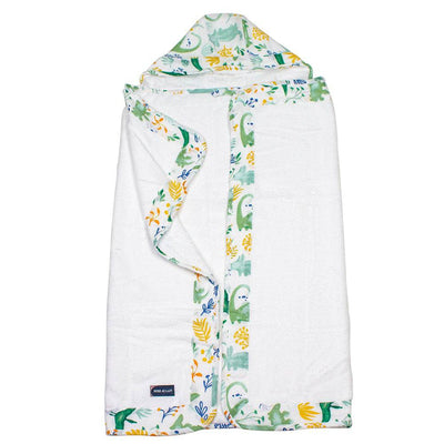 Dino Roar Baby Hooded Towel - Hooded Towel - Bebe au Lait