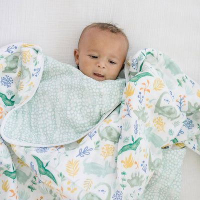 Dino Roar + Upscale Snuggle Blanket - Snuggle Blanket - Bebe au Lait