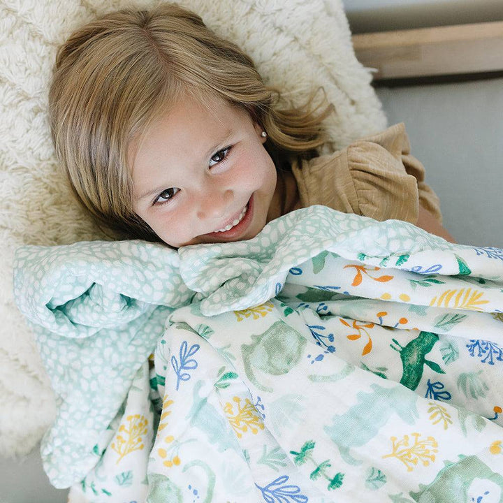 Dinosaur muslin swaddle top