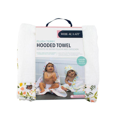 Flutterby Baby Hooded Towel - Hooded Towel - Bebe au Lait