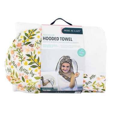 Flutterby Toddler Hooded Towel - Hooded Towel - Bebe au Lait