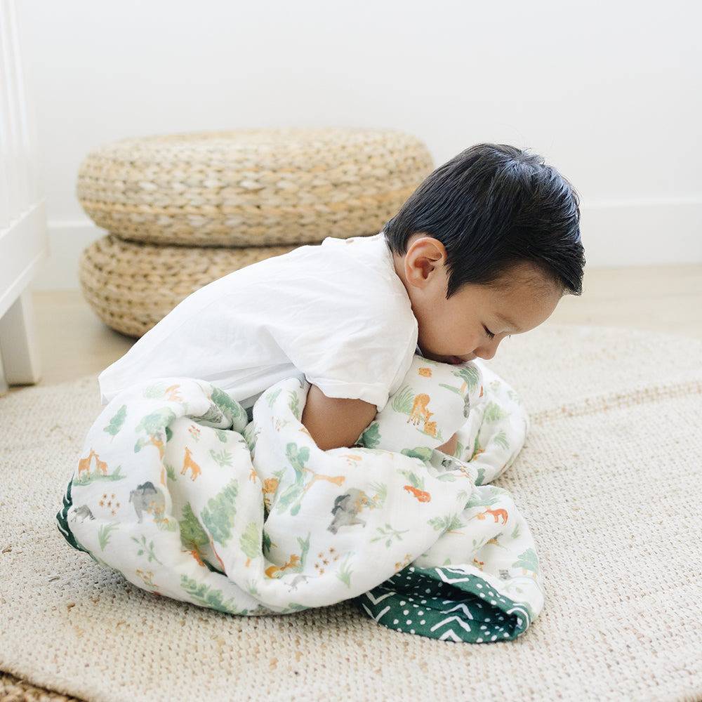 Muslin cloth blanket top