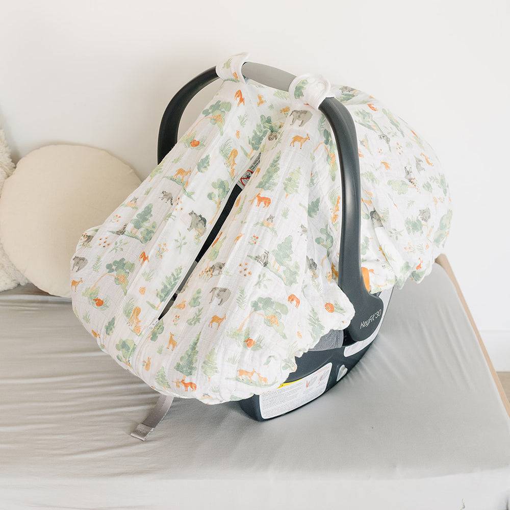 Forest Friends Car Seat Cover Bebe au Lait
