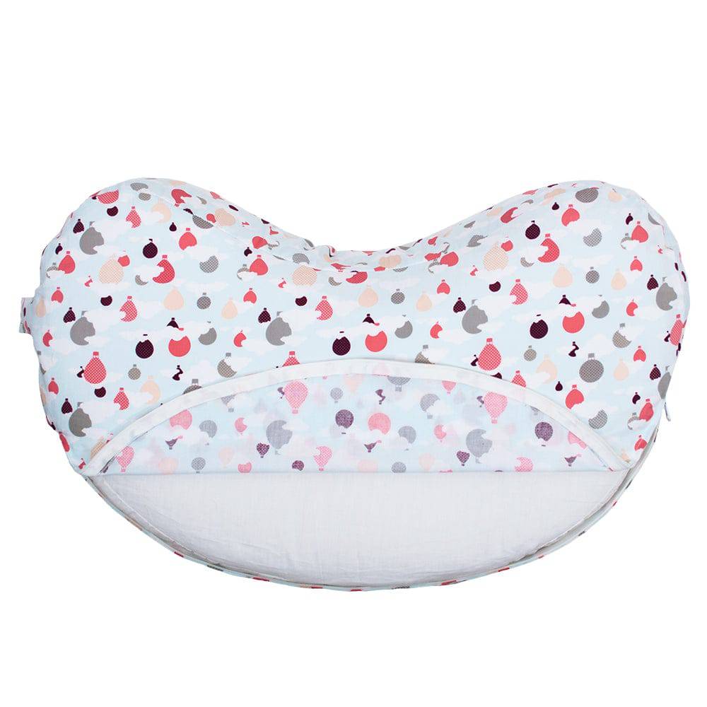 Hot Air Balloons Classic Style Cotton Nursing Pillow Slipcover - Nursing Pillow Slipcover - Bebe au Lait