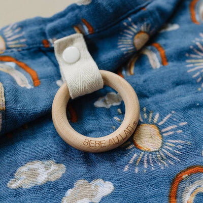 Hello Sunshine Classic Muslin Teether Blanket - Teether Blanket - Bebe au Lait
