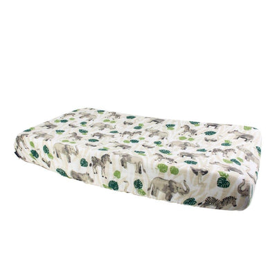 Jungle Classic Muslin Changing Pad Cover - Changing Pad Cover - Bebe au Lait