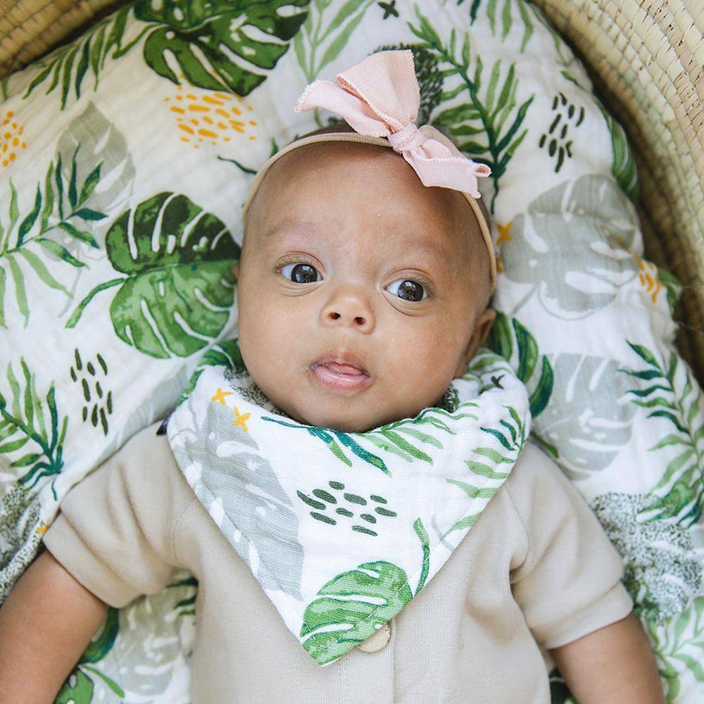 Jungle + Rainforest Classic Muslin Bandana Bib Set - Bib - Bebe au Lait