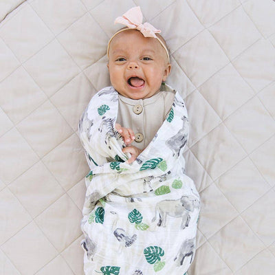 Jungle + Rainforest Classic Muslin Swaddle Blanket Set - Swaddle Blanket - Bebe au Lait