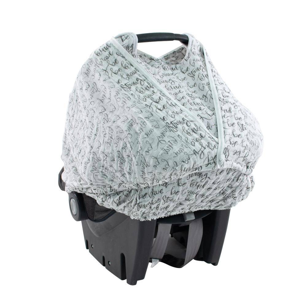 Bebe au lait cheap muslin car seat cover
