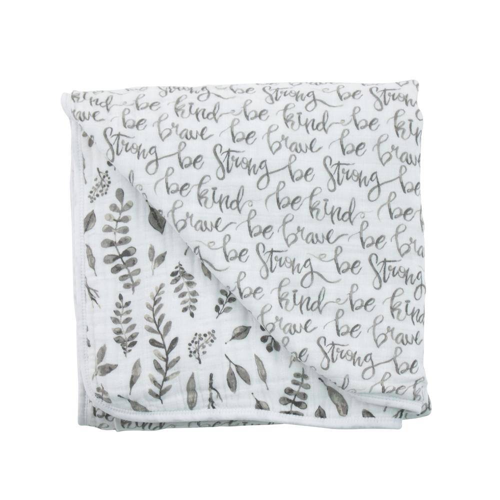 Just Be + Leaves Snuggle Blanket - Snuggle Blanket - Bebe au Lait