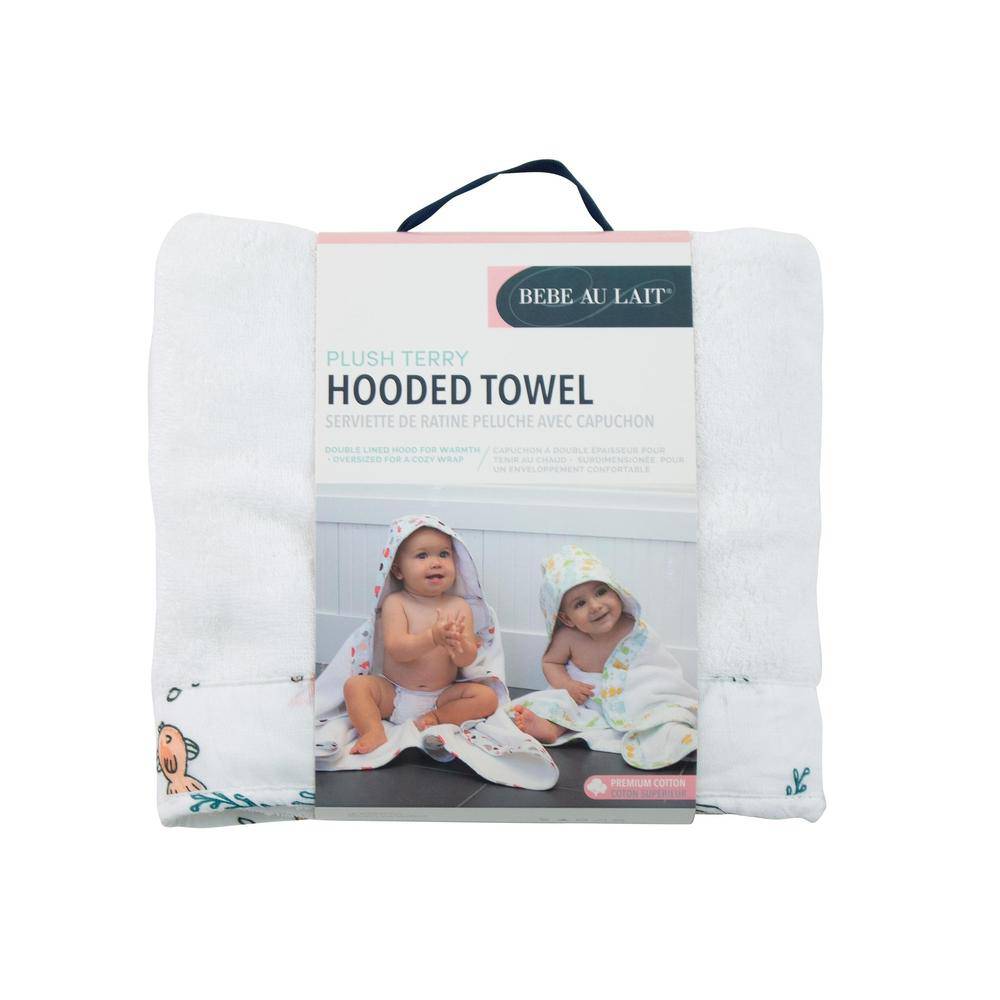 Mermaid Baby Hooded Towel - Hooded Towel - Bebe au Lait