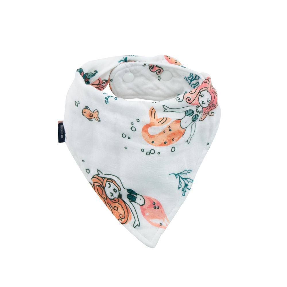 Mermaid Oh-So-Soft Muslin Bandana Bib - Bib - Bebe au Lait