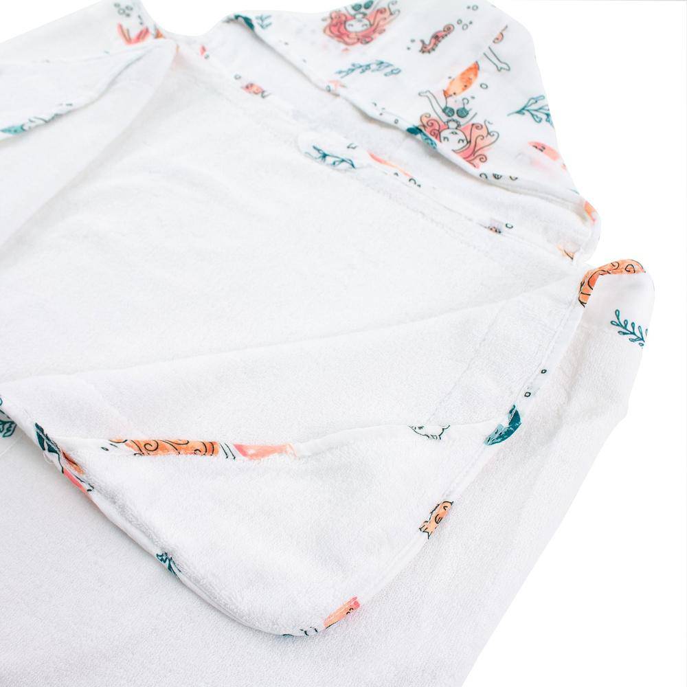 Mermaid Toddler Hooded Towel - Hooded Towel - Bebe au Lait