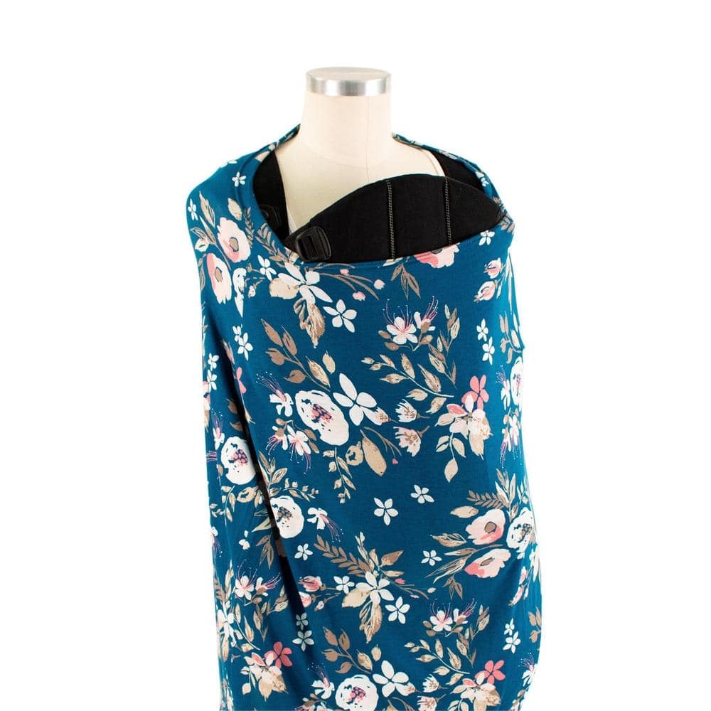 Midnight Floral 5-in-1 Multi-Use Nursing Cover - 5 in 1 - Bebe au Lait